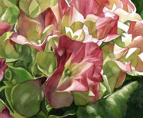 Pink Hydrangea Painting by Alfred Ng - Fine Art America