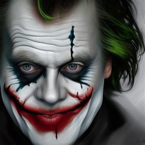 Actor Mark Hamill in The Joker's makeup. Jack Nicholson inspired - AI Generated Artwork ...