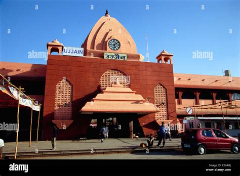 Ujjain railway station building ; Madhya Pradesh ; India Stock Photo ...