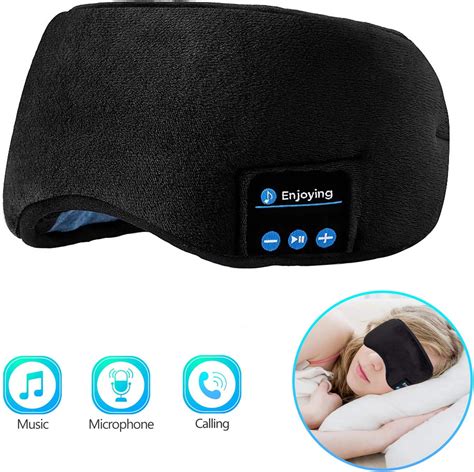 Bluetooth Sleeping Eye Mask | Sleep Headphones, Joseche Wireless Bluetooth Headphones Music ...