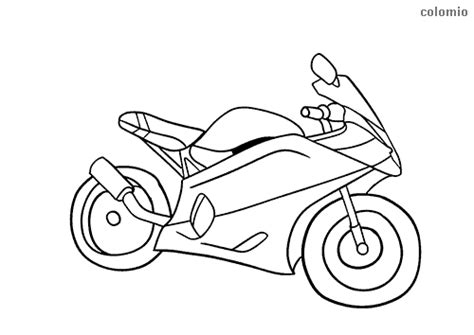 Motorcycle Coloring Page Easy - 335+ Crafter Files