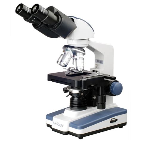 AmScope 40X-2500X LED Lab Binocular Compound Microscope with 3D-Stage with - rcgc.sub.jp