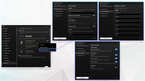 Cisco Headset settings in Webex App