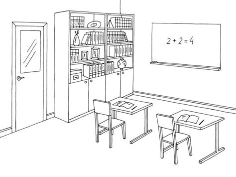 Preschool Classroom Clipart Black And White