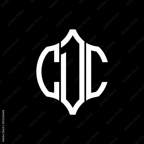 CDC letter logo. CDC best black background vector image. CDC Monogram ...