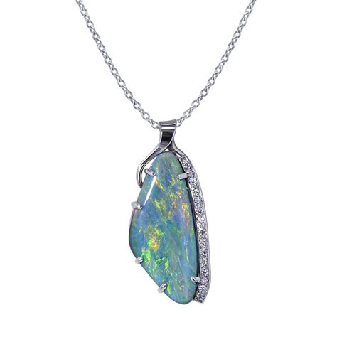 Australian Opal Slide Necklace | Jewelry Designs