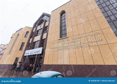 The Transilvania University of Brasov Facade Editorial Stock Image ...