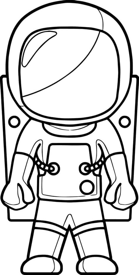 Astronaut Coloring Pages Printable PDF - Coloringfolder.com | Space ...