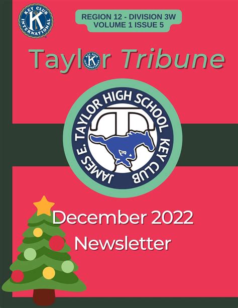 James E. Taylor High School December Newsletter by THS Key Club - Issuu