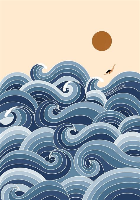 Pin by NattyTug on ART & ILLUSTRATIONS in 2023 | Surf art print, Wave ...