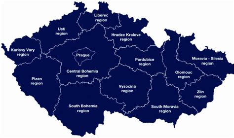 Regions of the Czech Republic Source: Czechinvest. Retrieved July 29,... | Download Scientific ...