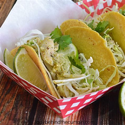 Tomatillo Chicken Tacos