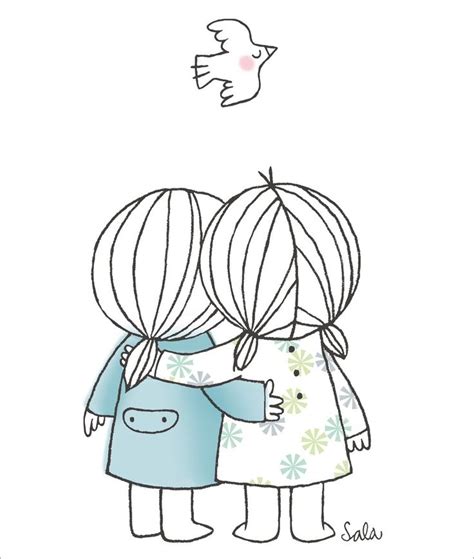 Drawing For Friendship at GetDrawings | Free download