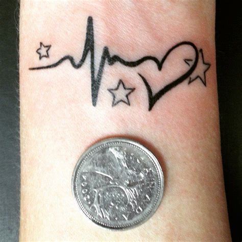 23 Heartbeat Tattoos That'll Leave You Breathless | Trendy tattoos, Heartbeat tattoo, New tattoos