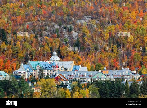 Mont Tremblant Village in autumn, Laurentians, Quebec, Canada Stock Photo: 61453183 - Alamy