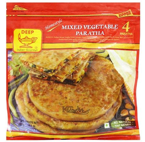 Deep Mixed Vegetable Paratha