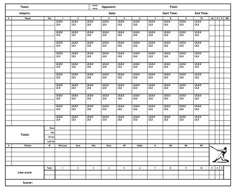 Baseball | Baseball Scorecards | Baseball Sheets