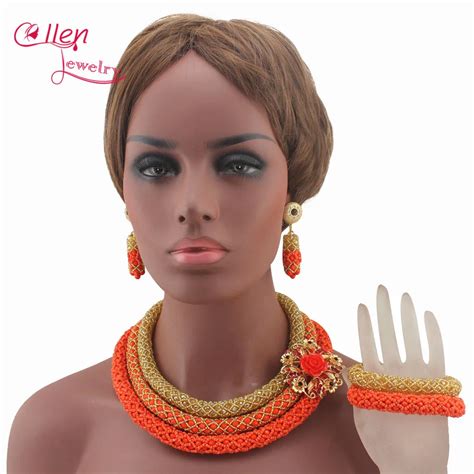 Aliexpress.com : Buy New Multicolored African Costume Jewelry Set earrings Nigerian Wedding ...