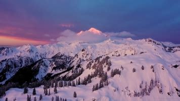 Northwest Aerial Photography Mount Baker Sunrise Over Artists Point.jpg