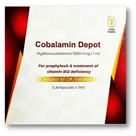 COBALAMIN DEPOT 1000 MCG / ML FOR PROPHYLAXIS & TREATMENT OF VITAMIN B12 DEFICIENCY ...