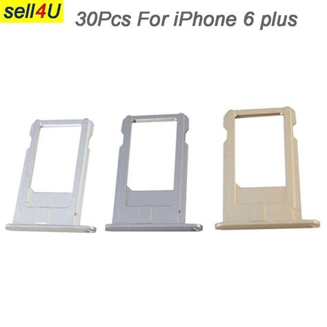 30Pcs sim card slot For iPhone 6 plus,SIM Card Tray bracket Holder ...