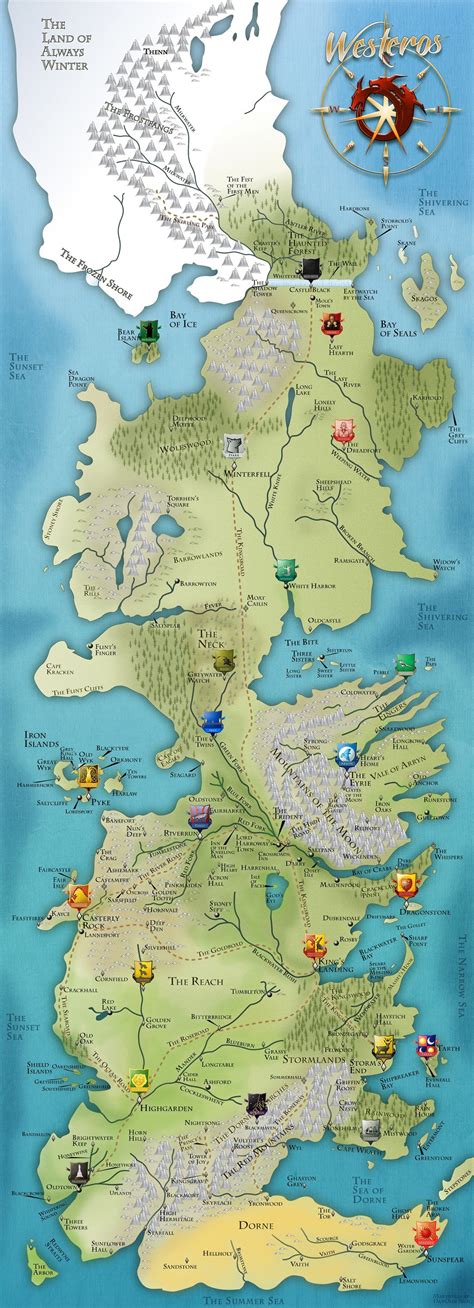 GOT Westeros Map | Game of thrones map, Westeros map, Map games