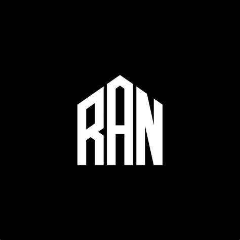 RAN letter design.RAN letter logo design on BLACK background. RAN creative initials letter logo ...