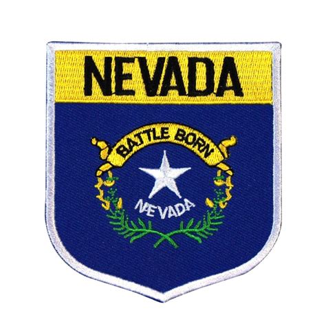 State Flag Shield Nevada Patch Badge Travel USA Embroidered | Etsy