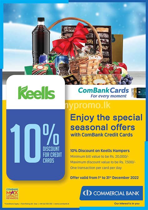 Enjoy the special seasonal offers at Keells with ComBank Credit Cards