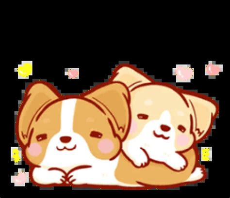 Telegram Sticker #5 from collection «corgi in-love»