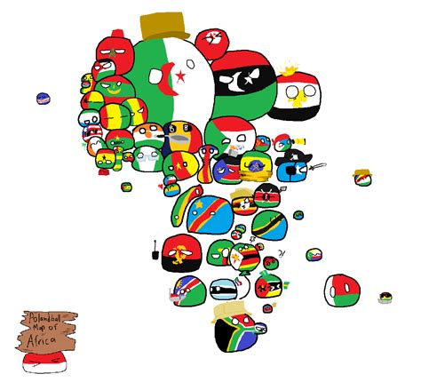 Polandball Map of Africa South-Mapping Polandballart Country Jokes ...