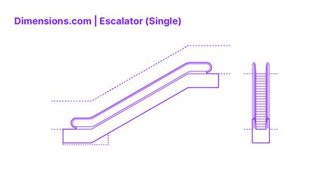 Escalator (Single) Dimensions & Drawings | Dimensions.com