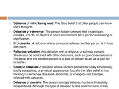 21 Ideas & Delusions of Reference | delusional, beliefs, reference