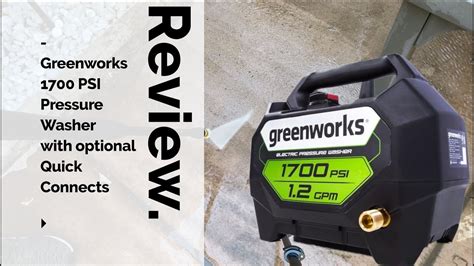 Greenworks Pressure Washer 1600 Manual