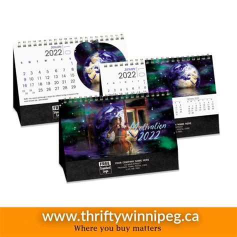 Spiral Desk Calendar - Motivation - Thrifty Winnipeg -Manitoba's Marketplace