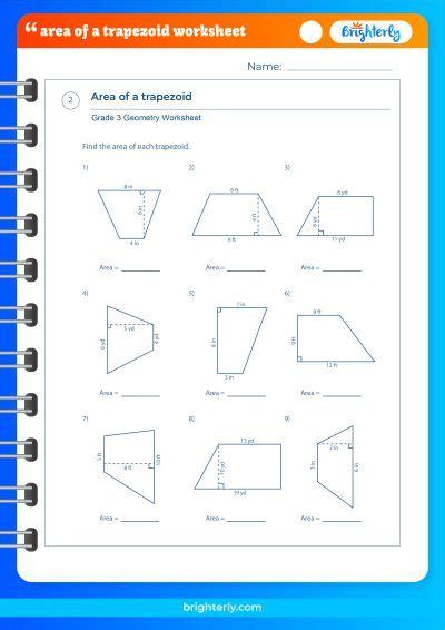 Free Area Of A Trapezoid Worksheets for Kids [PDFs] Brighterly