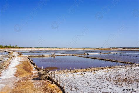 Production of industrial salt in the oldest salt mines on - stock photo ...