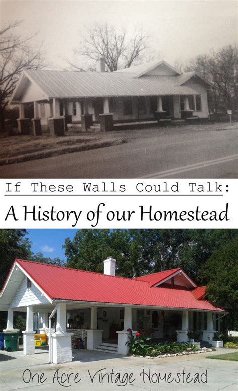 The Geneology and History of a Homestead - One Acre Vintage Homestead ...