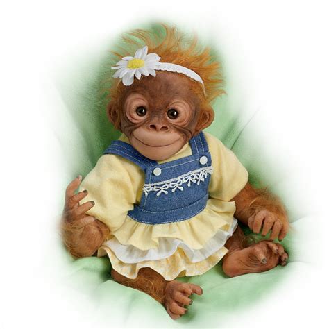 Ashton Drake Darling Daisy Lifelike Little Monkey Baby Doll by Amy ...