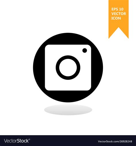 A camera icon the sign Royalty Free Vector Image