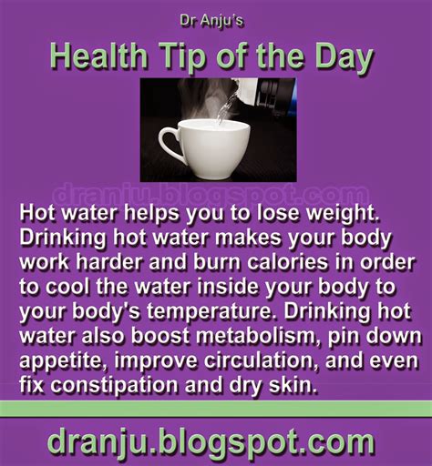 Dr Anju's Health Tips: Health Tip of The Day - 14th October