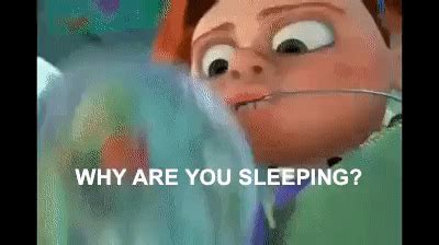 Fishy?! WHY ARE YOU SLEEPING? Darla Finding Nemo on Make a GIF