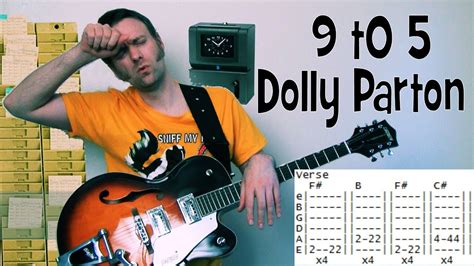 Dolly Parton 9 To 5 Guitar Chords Lesson & Tab Tutorial - YouTube