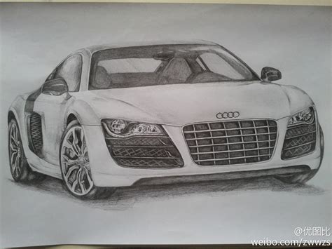 Audi R8 Drawing at PaintingValley.com | Explore collection of Audi R8 Drawing