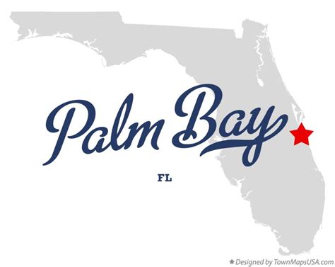 Map of Palm Bay, FL, Florida