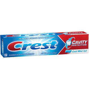 Crest Cavity Protection Toothpaste Fluoride Anti-cavity Cool Mint Gel 8.2 oz (232 g)