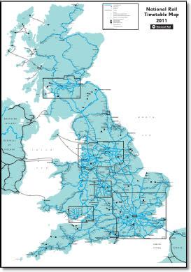 National Rail timetable maps