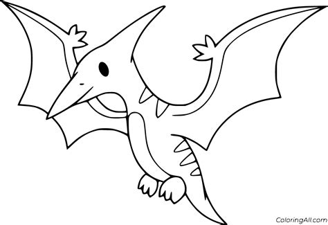 Pterodactyl Coloring Pages (20 Free Printables) - ColoringAll