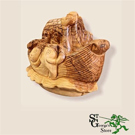 Olive Wood Noah’s Ark – Large – New – St. George's Store – Jerusalem