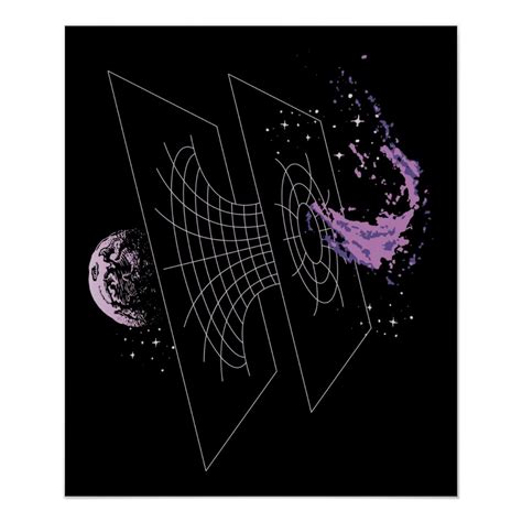 Wormhole Diagram Poster | Zazzle